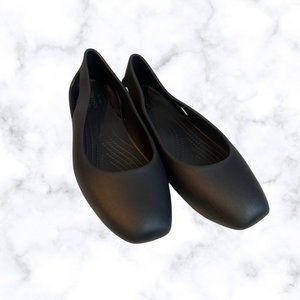 Women’s Crocs Black Sloane Flat Square Toe Flats